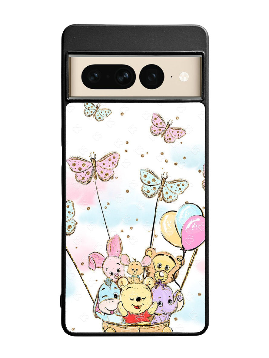 Winnie The Pooh And Butterfly Friends Google Pixel 7 Pro Case
