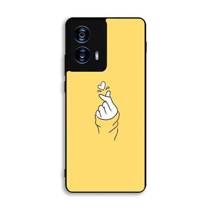 Saranghaeo Hand Love Yellow Motorola Moto G Power 5G 2024 Case FE2865