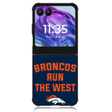 Denver Broncos Run The West Motorola Moto Razr 2024 , Moto Razr 50 Case
