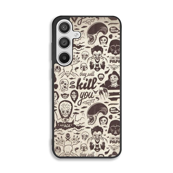 Classic Horror Pattern Samsung Galaxy A26 Case FE7839