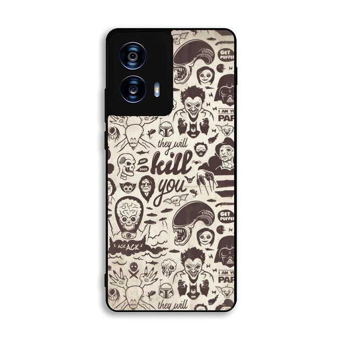 Classic Horror Pattern Motorola Moto G Power 5G 2024 Case FE7839