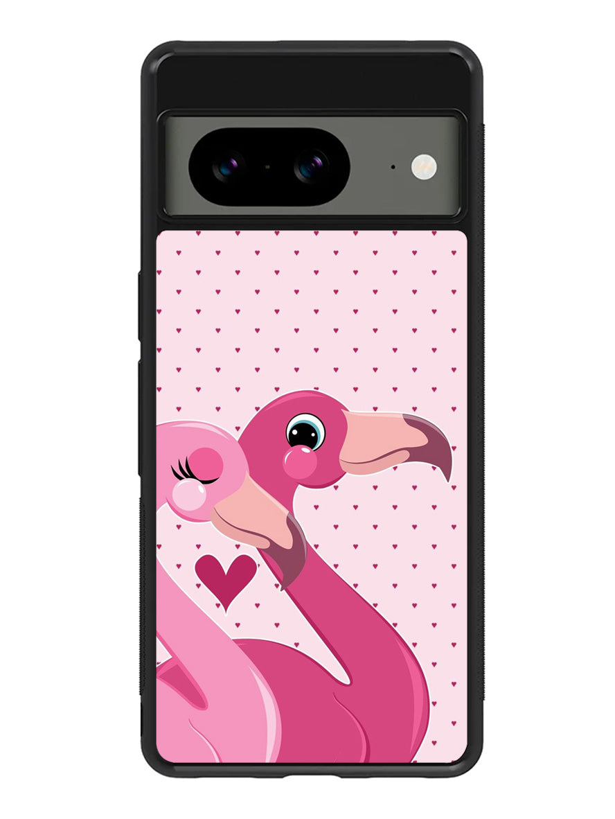 Flamingo Couple Google Pixel 8a Case