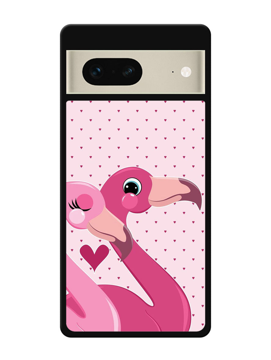 Flamingo Couple Google Pixel 7 Case