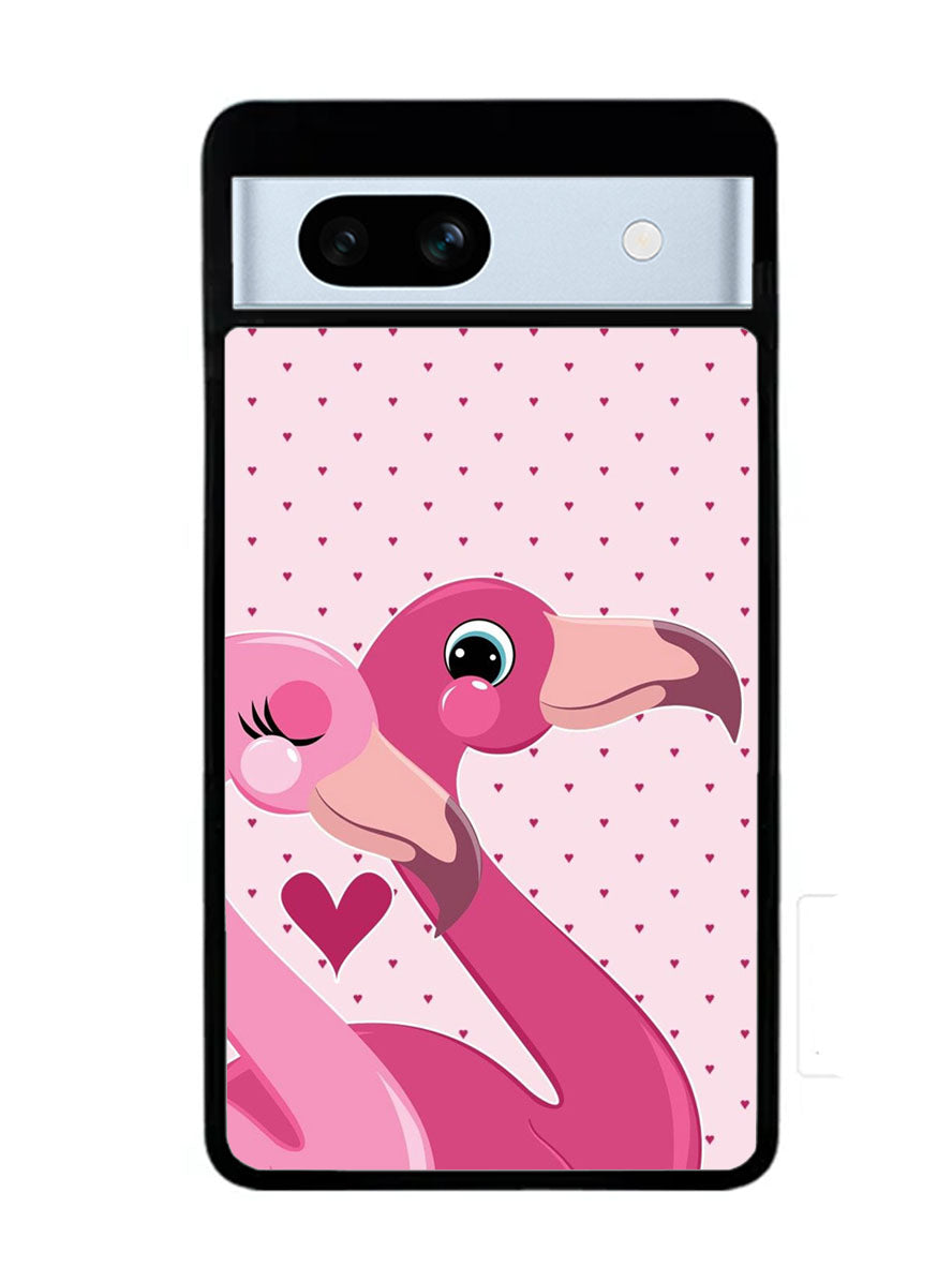 Flamingo Couple Google Pixel 7A Case