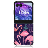 Flamingo Purple Pattern Motorola Moto Razr 2024 , Moto Razr 50 Case