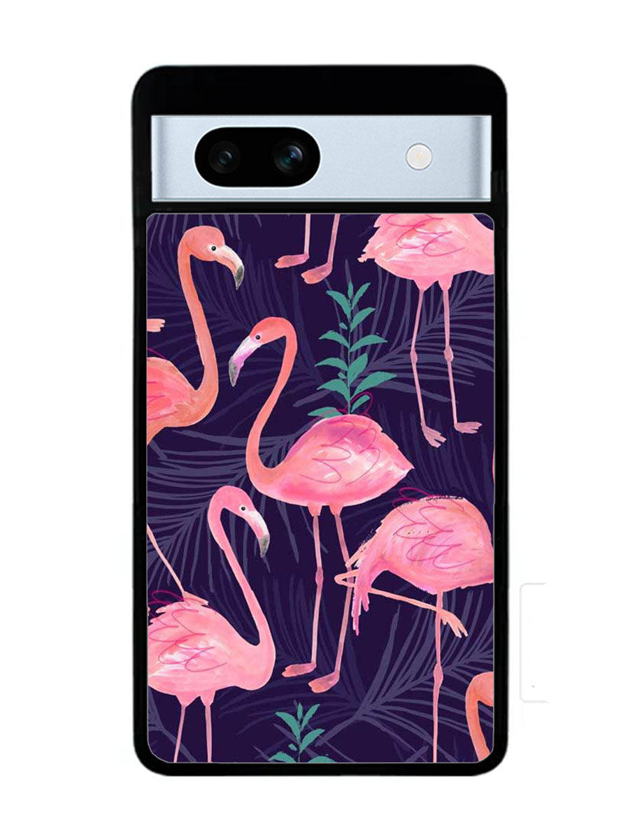 Flamingo Purple Pattern Google Pixel 7A Case