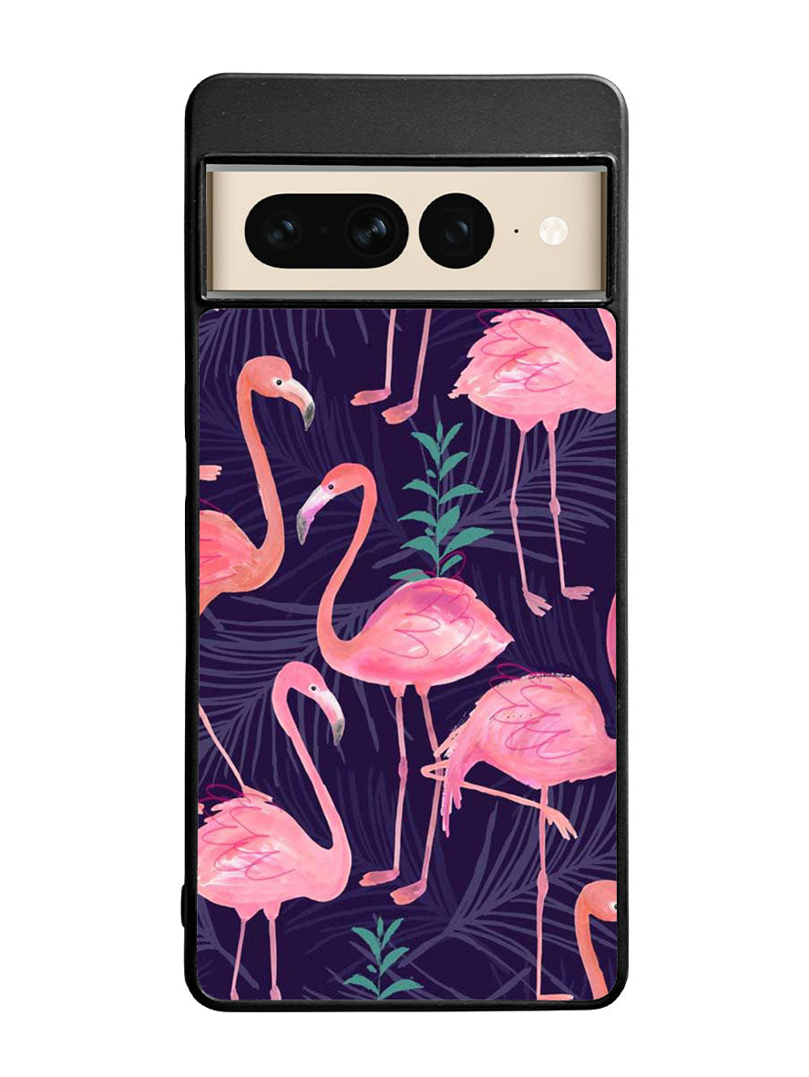 Flamingo Purple Pattern Google Pixel 7 Pro Case