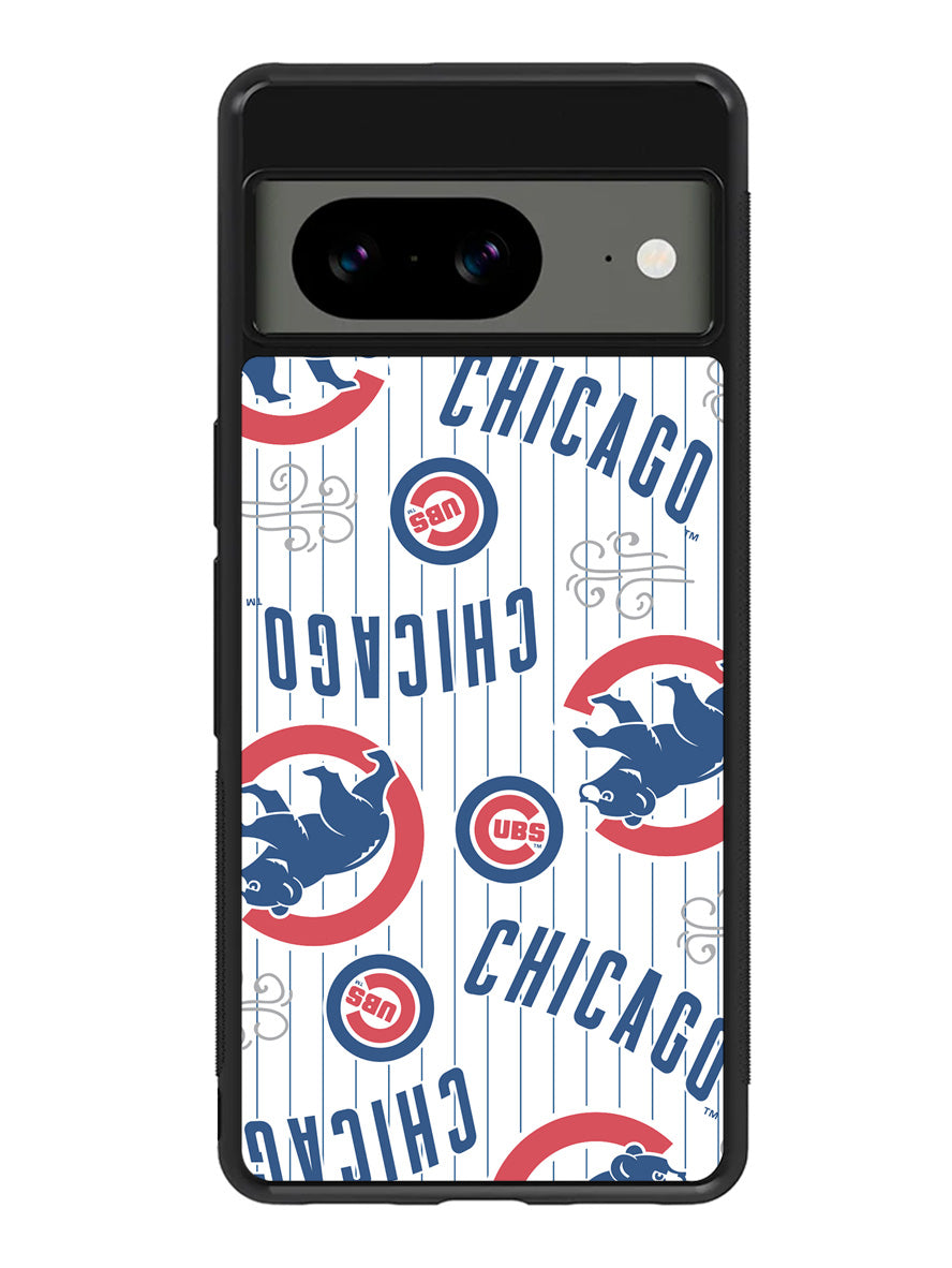 Chicago Cubs Baseball Doodle Google Pixel 8a Case