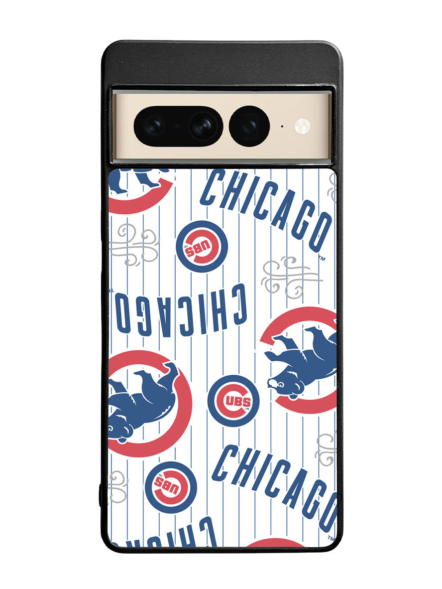 Chicago Cubs Baseball Doodle Google Pixel 7 Pro Case