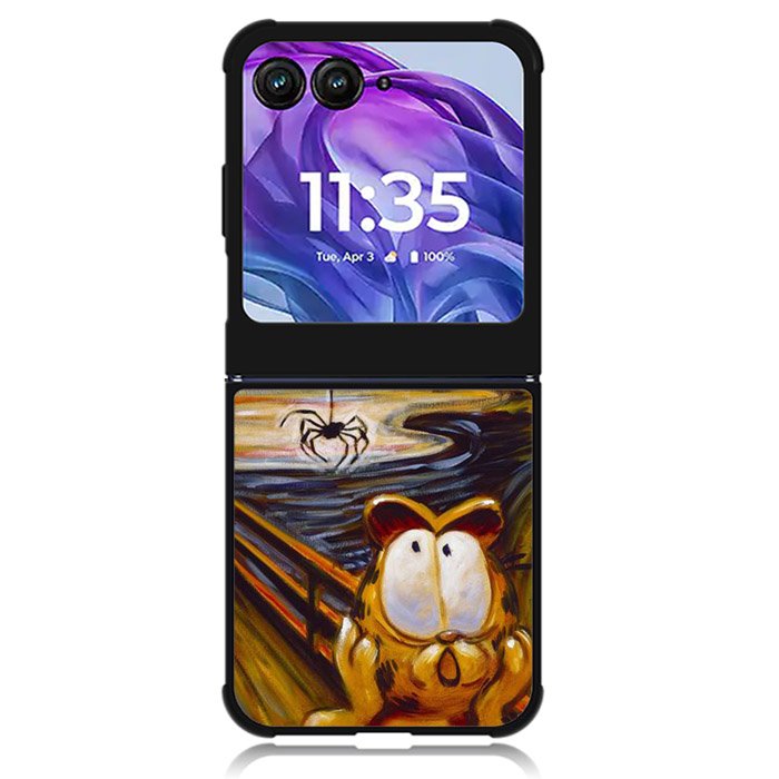 Garfield Art Painting Motorola Moto Razr 2024 , Moto Razr 50 Case