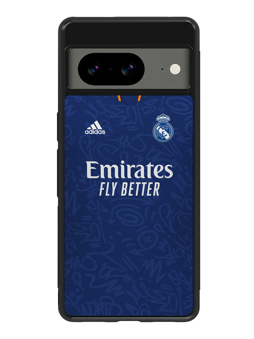 Real Madrid 2021-2022 Away Jersey Google Pixel 8a Case