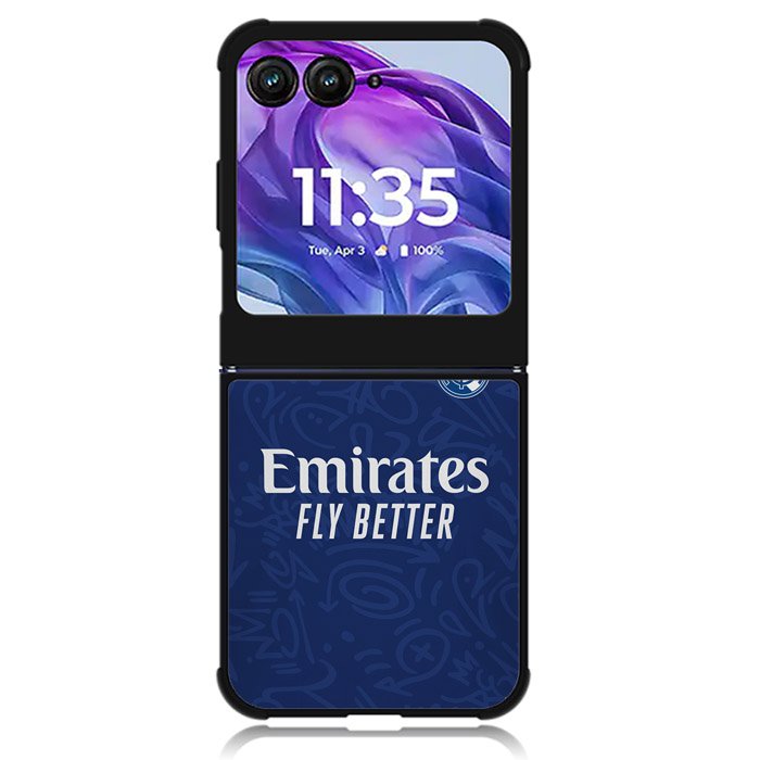 Real Madrid 2021-2022 Away Jersey Motorola Moto Razr 2024 , Moto Razr 50 Case
