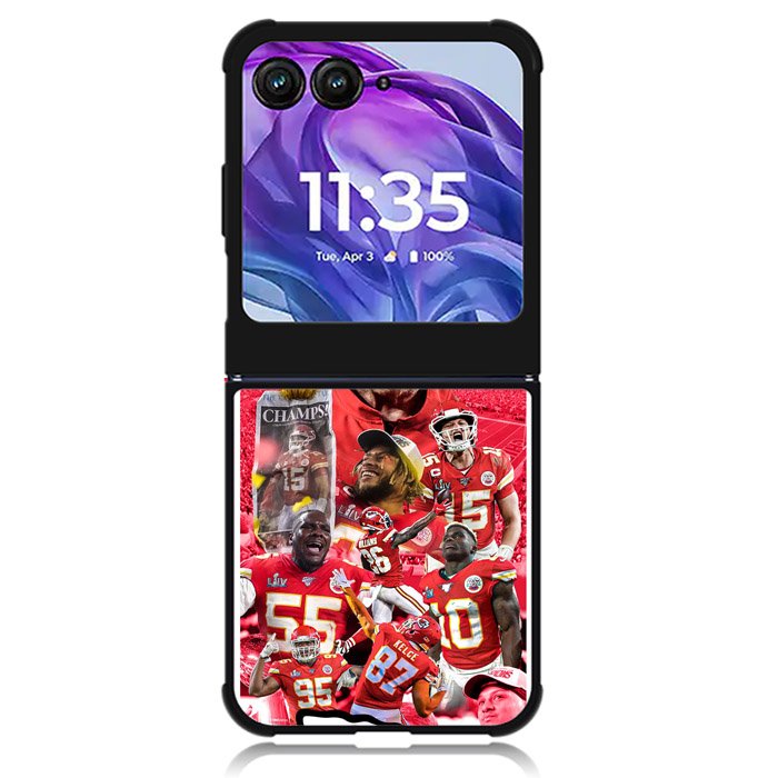 the super bowl Champion Kansas City Motorola Moto Razr 2024 , Moto Razr 50 Case