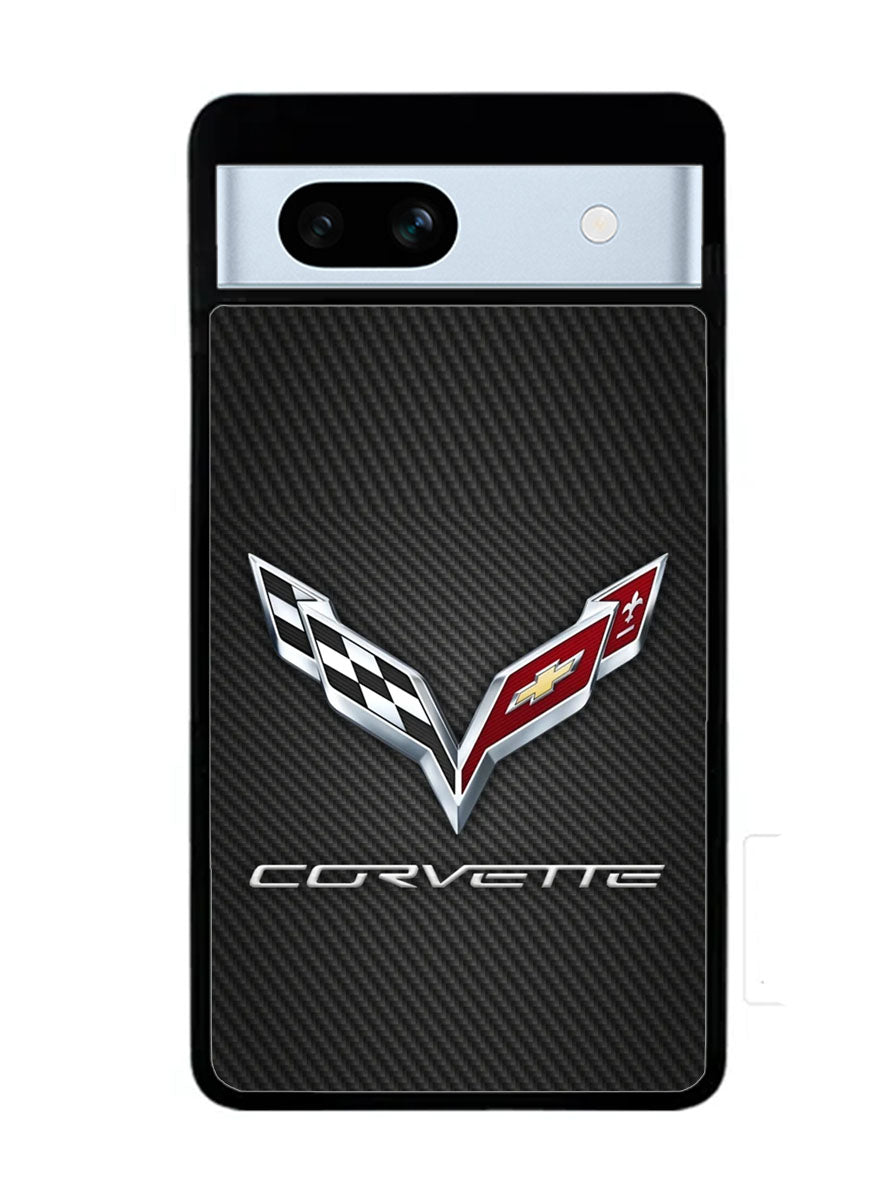 Corvette Logo Carbon 2nd Google Pixel 7A Case