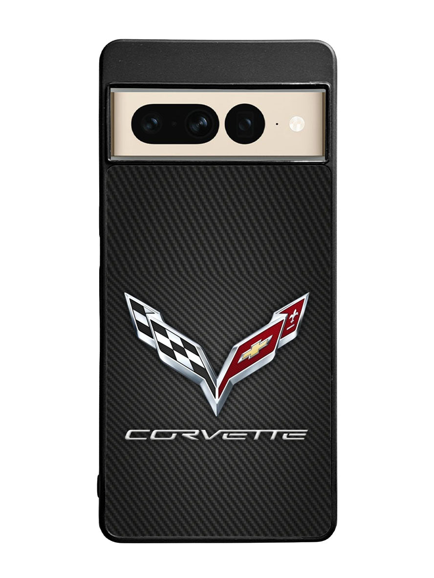 Corvette Logo Carbon 2nd Google Pixel 7 Pro Case