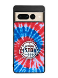 Detroit Pistons Tie Dye Style Logo Google Pixel 7 Pro Case
