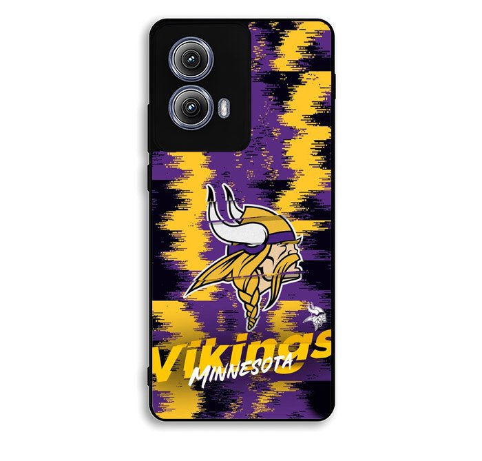 Minnesota Vikings Torn Paper Style Logo Motorola Moto Edge 2024 Case FE1164