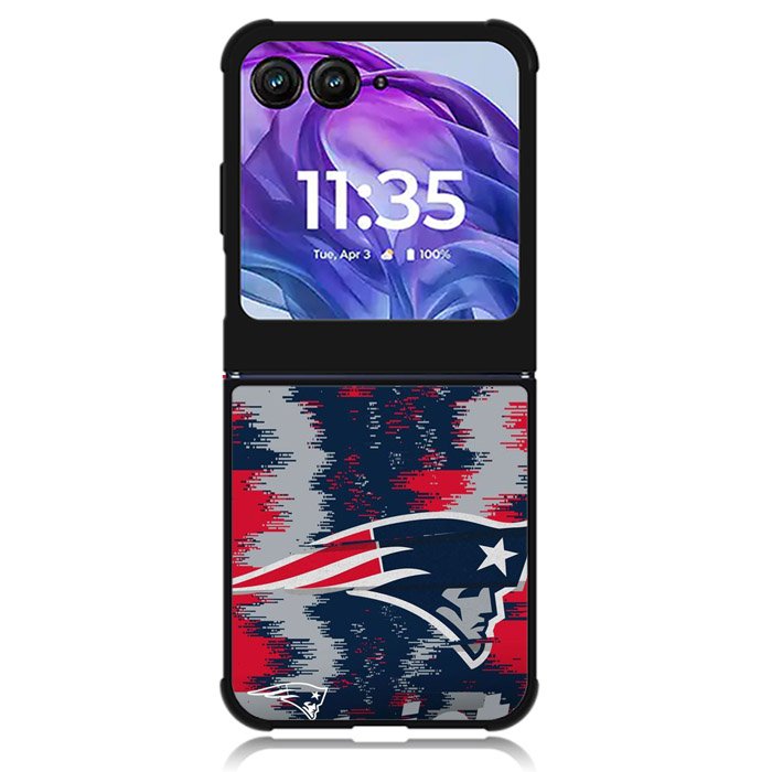 New England Patriots NFL Team Logo Motorola Moto Razr 2024 , Moto Razr 50 Case