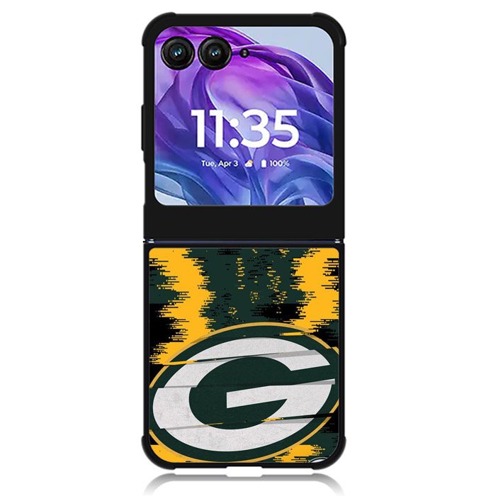 Green Bay Packers NFL Team Logo Motorola Moto Razr 2024 , Moto Razr 50 Case