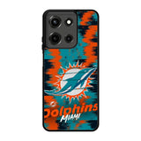 Miami Dolphins NFL Team Logo Motorola Moto G 5G 2025 Case FE6634