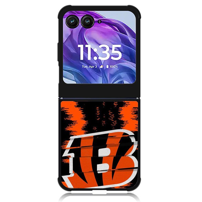 Cincinnati Bengals Nfl Team Logo Motorola Moto Razr 2024 , Moto Razr 50 Case