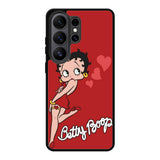 Betty Boop Red Background Samsung Galaxy S26 Plus Case