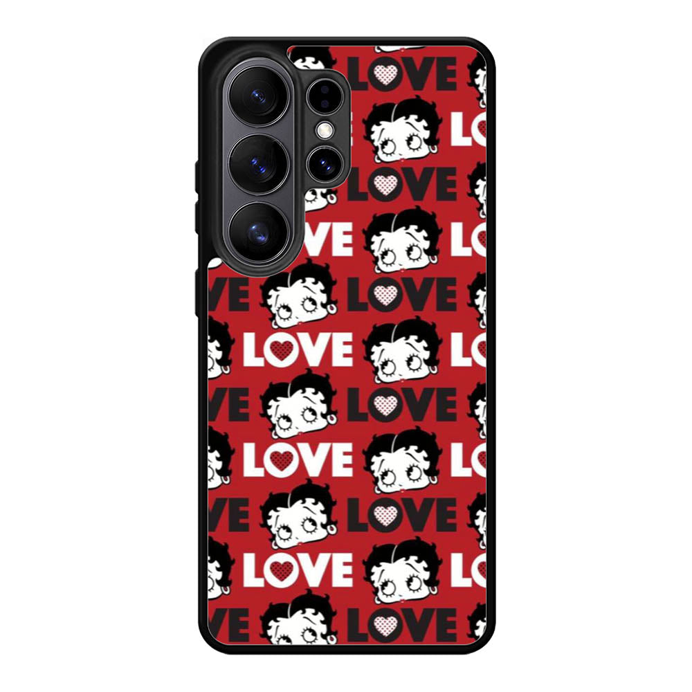 Betty Boop Love Cute Red Samsung Galaxy S26 Plus Case DC0178