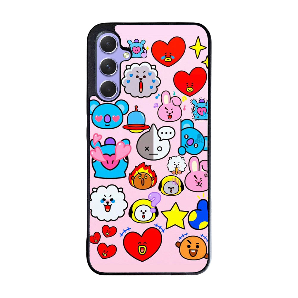 BTS BT21 Cute Pink Case Samsung Galaxy A35 5G BC2910