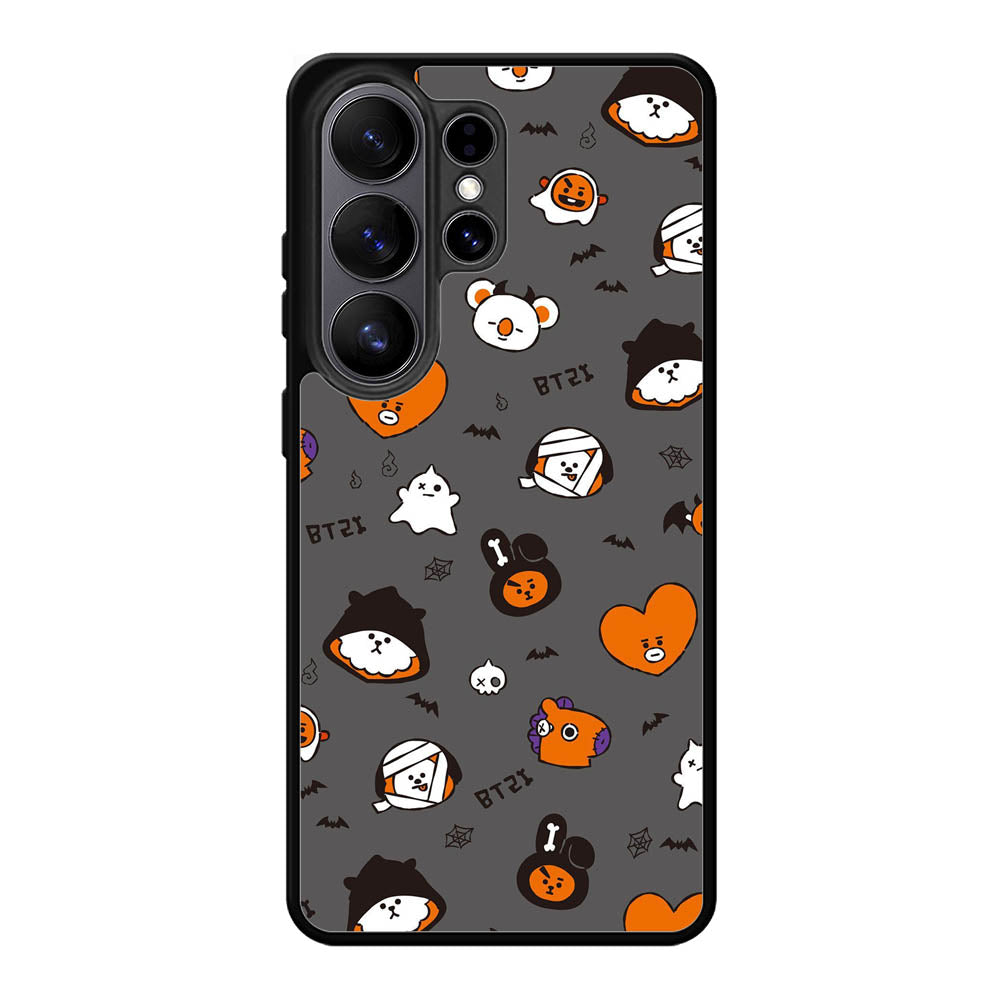 BTS BT21 Happy Halloween Samsung Galaxy S26 Ultra Case BC2912