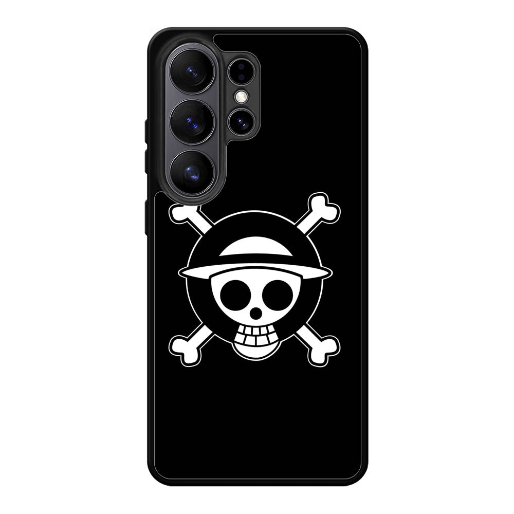 One Piece Logo Black Samsung Galaxy S26 Plus Case
