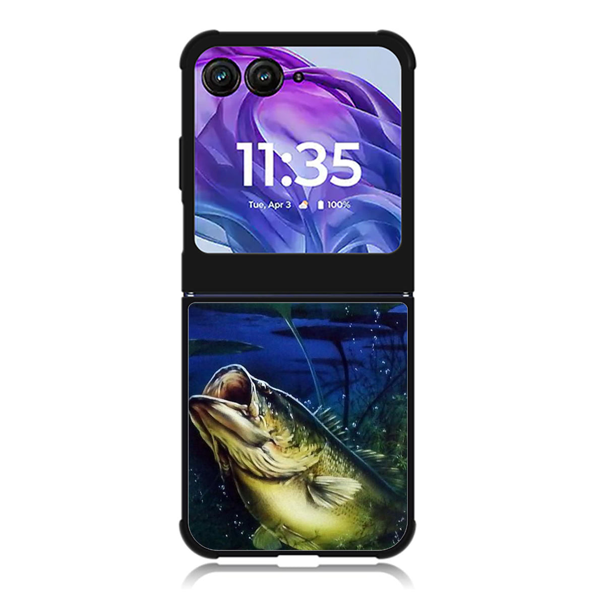 Bass Fishing Largemouth Fish Motorola Moto Razr Plus 2025/2024 Case, Moto Razr 50 Ultra 5G BC2824