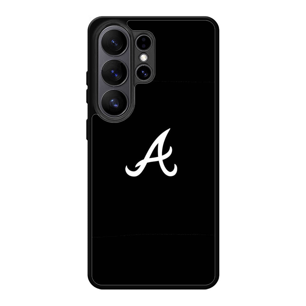 Atlanta braves logo black Samsung Galaxy S26 Plus Case