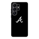 Atlanta braves logo black Samsung Galaxy S26 Plus Case