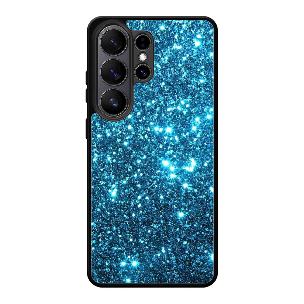 Blue bling sparkling sparkles Samsung Galaxy S26 Plus Case