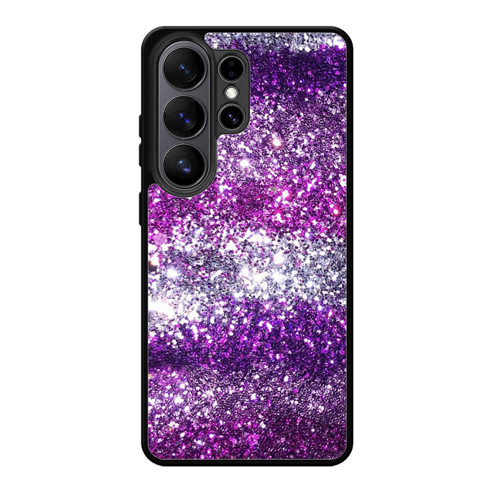 Pink Purple Silver Bling Sparkling Sparkles Samsung Galaxy S26 Plus Case DC1437