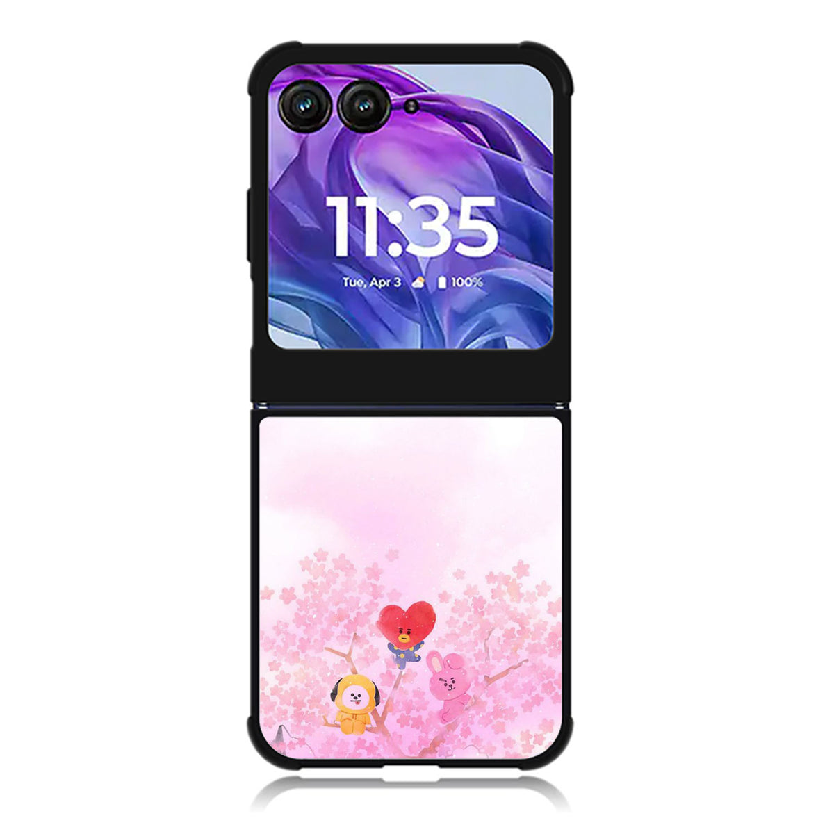 BTS BT21 Sakura Summer Motorola Moto Razr Plus 2025/2024 Case, Moto Razr 50 Ultra 5G BC2915