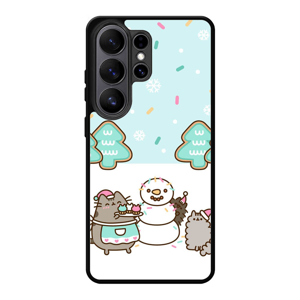 Pusheen The Cat Snow Winter Samsung Galaxy S26 Plus Case