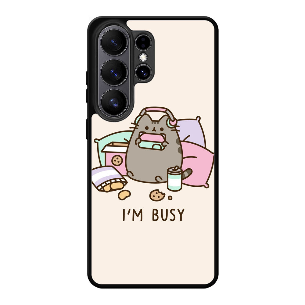 Pusheen The Cat Very Busy Samsung Galaxy S26 Plus Case DC1542