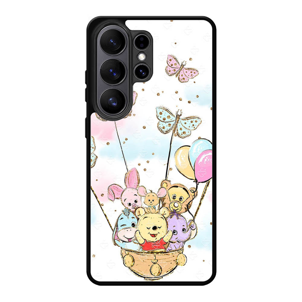 Winnie The Pooh And Butterfly Friends Samsung Galaxy S26 Plus Case