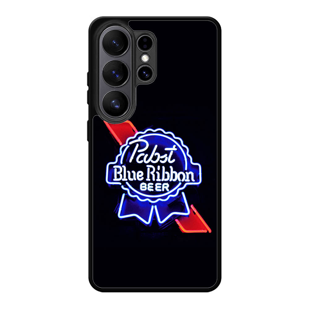 Pabst Blue Ribbon Neon Samsung Galaxy S26 Plus Case