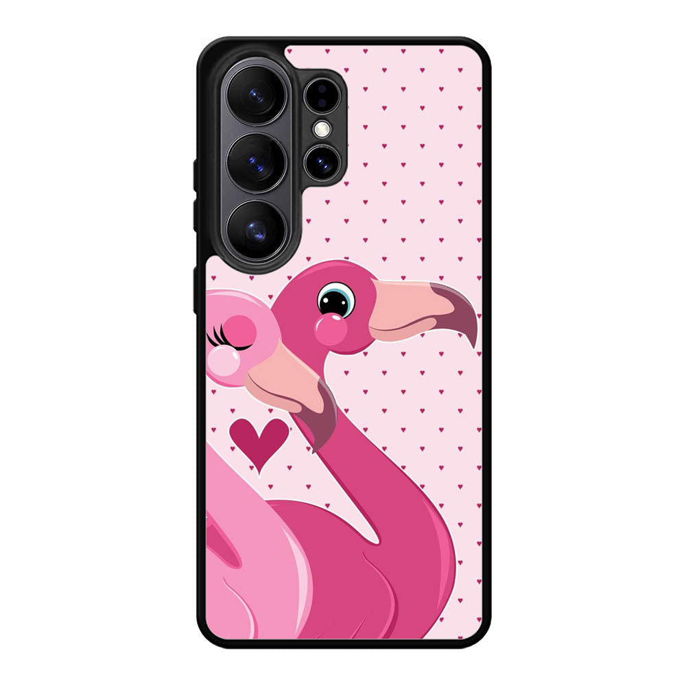 Flamingo Couple Samsung Galaxy S26 Plus Case