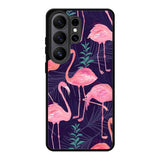 Flamingo Purple Pattern Samsung Galaxy S26 Plus Case