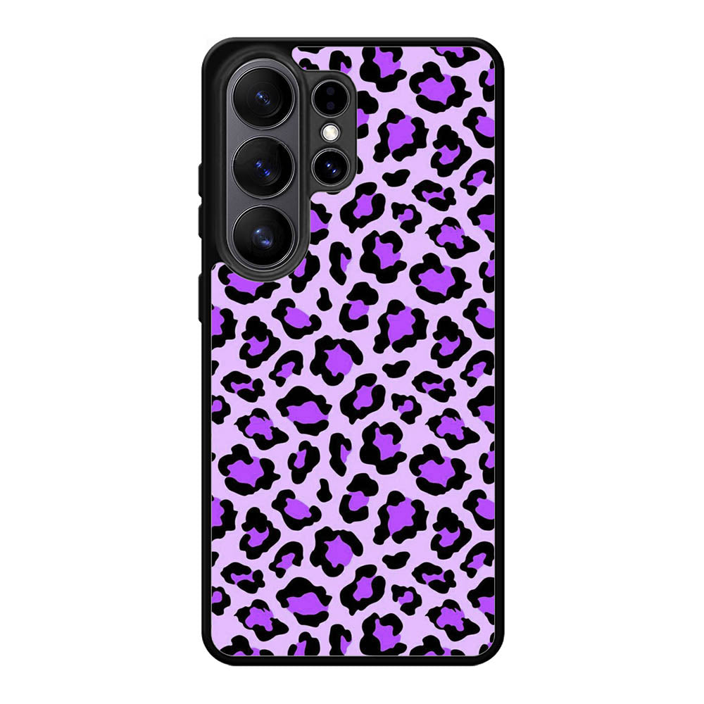 Leopard Purple Pattern Samsung Galaxy S26 Plus Case