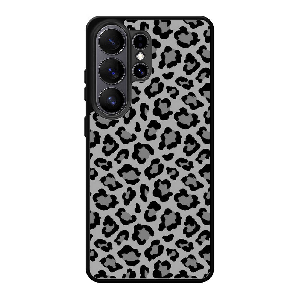 Leopard Grey Pattern Samsung Galaxy S26 Plus Case DC1022