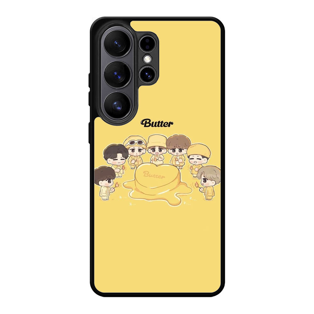 BTS Butter Chibi Personil Samsung Galaxy S26 Plus Case