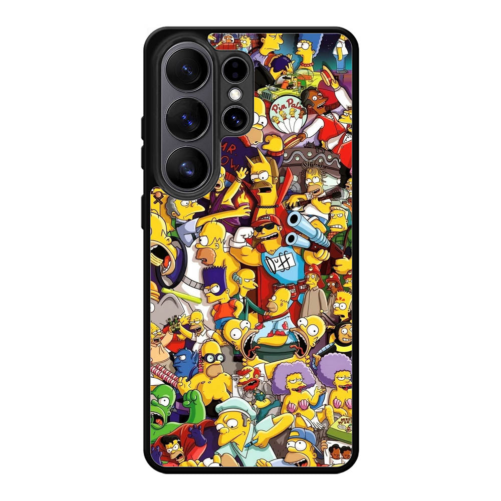 The Simpsons All Characters Samsung Galaxy S26 Plus Case