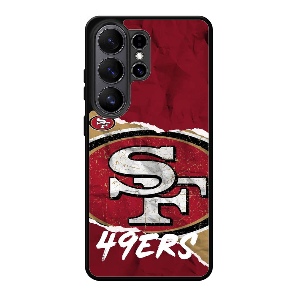 San Francisco 49Ers Torn Paper Style Logo Samsung Galaxy S26 Plus Case DC1617