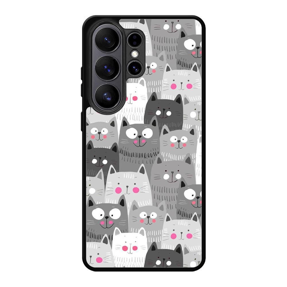 Cat Pattern Samsung Galaxy S26 Plus Case DC0298
